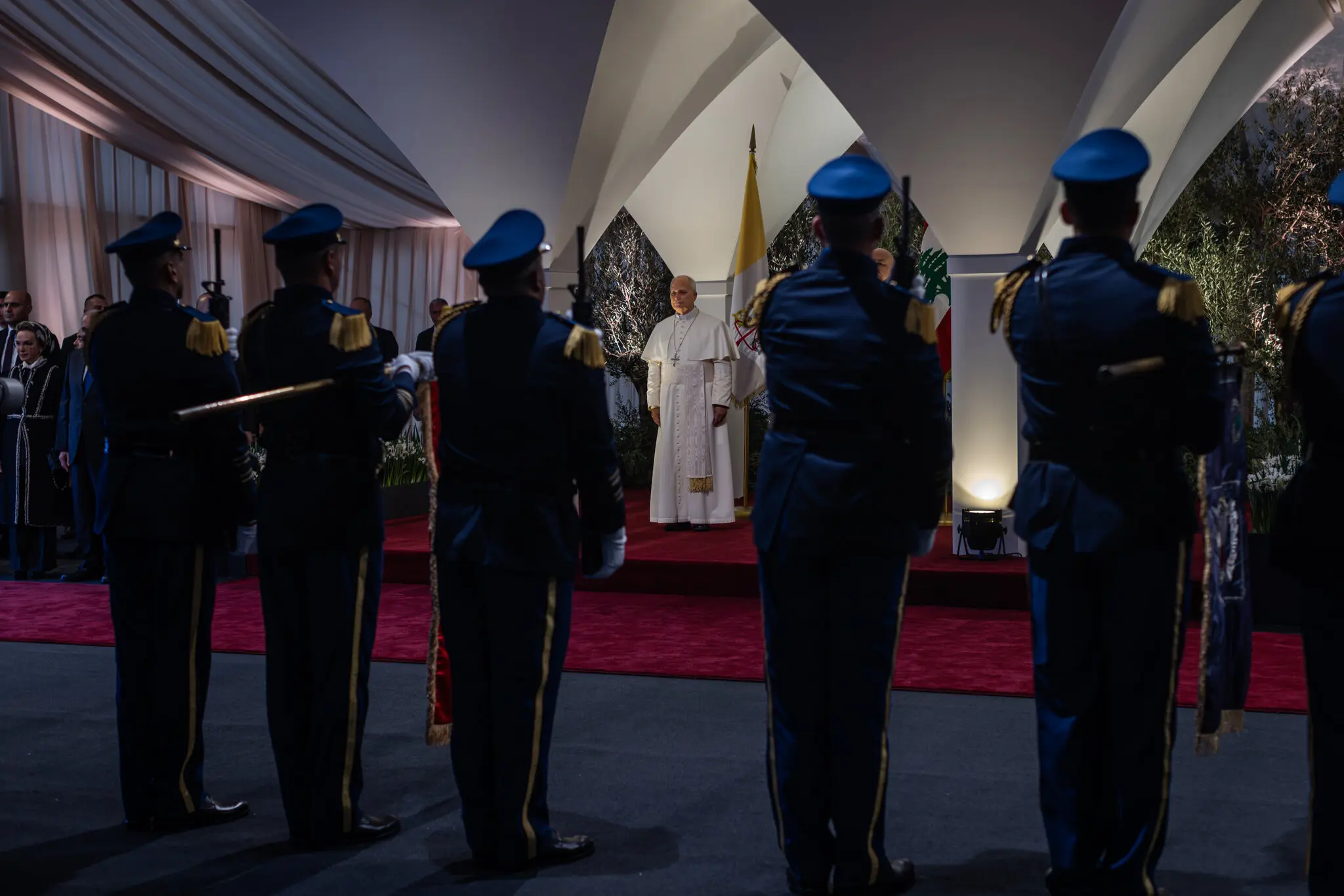 O papa Leo pede uma solução de dois Estados para o conflito no Oriente Médio.